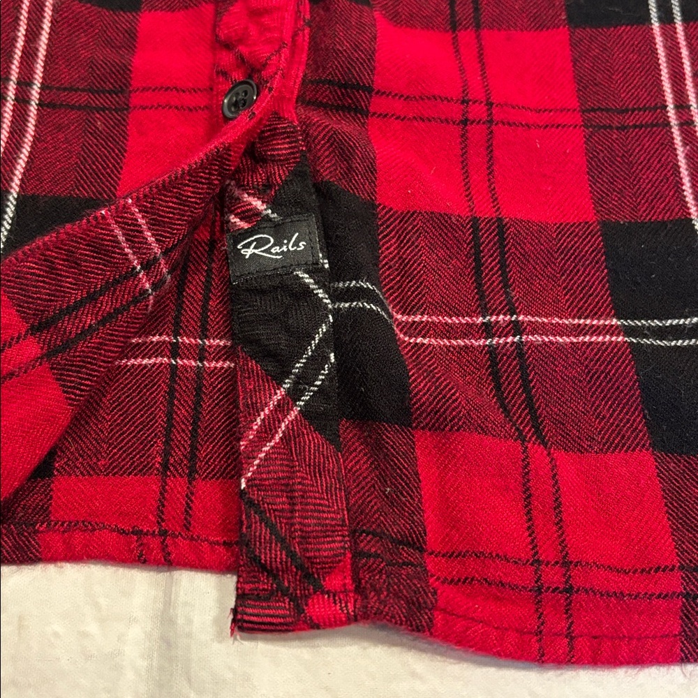 Rails Hunter Red/Tartan Button Down Shirt - Picture 8 of 16